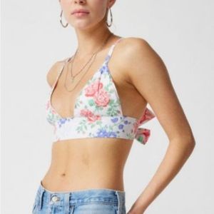 NWOT Urban Outfitters Floral Bralette Small Festival Rave Concert